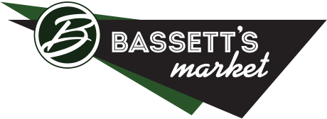 A theme logo of Bassett's Market